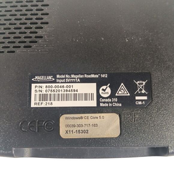 Magellan Roadmate 1412 GPS Bundle with Suction Mount and USB Charger TESTED - Picture 4 of 7